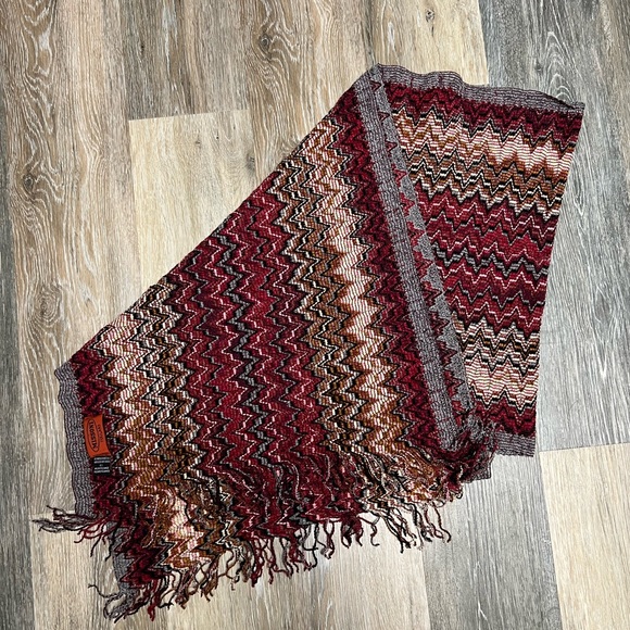 Missoni Zig Zag Fringe Scarf - Picture 2 of 5